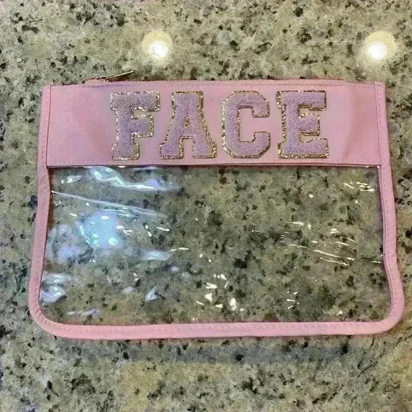 Varsity Letter Clear Zippered Pouch. NWOT - Picture 1 of 4